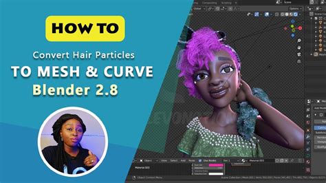 blender convert hair to mesh|blender hair particles to mesh.
